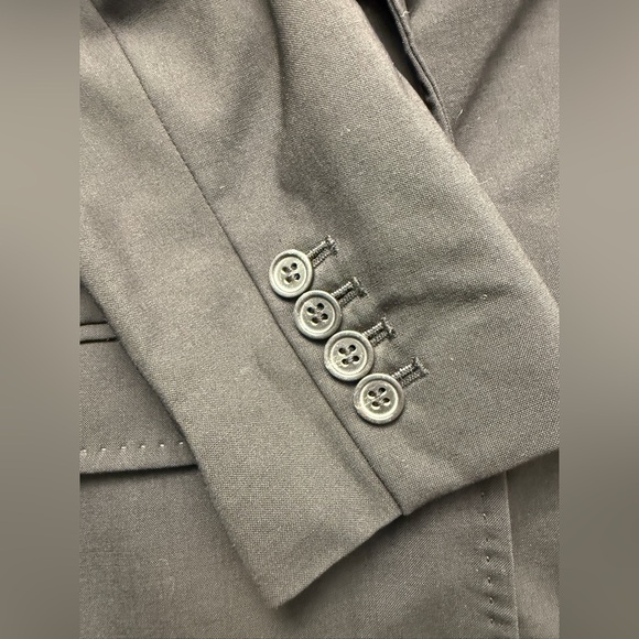 J. Crew Schoolboy Women's Size 2 Black Wool 2 Button Blazer Jacket #71959 Career - Picture 14 of 14